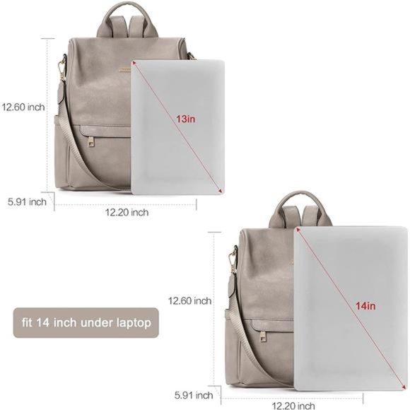 Womens Backpack Purse Fashion Large Shoulder Designer Bag For Women Travel - Picture 2 of 6